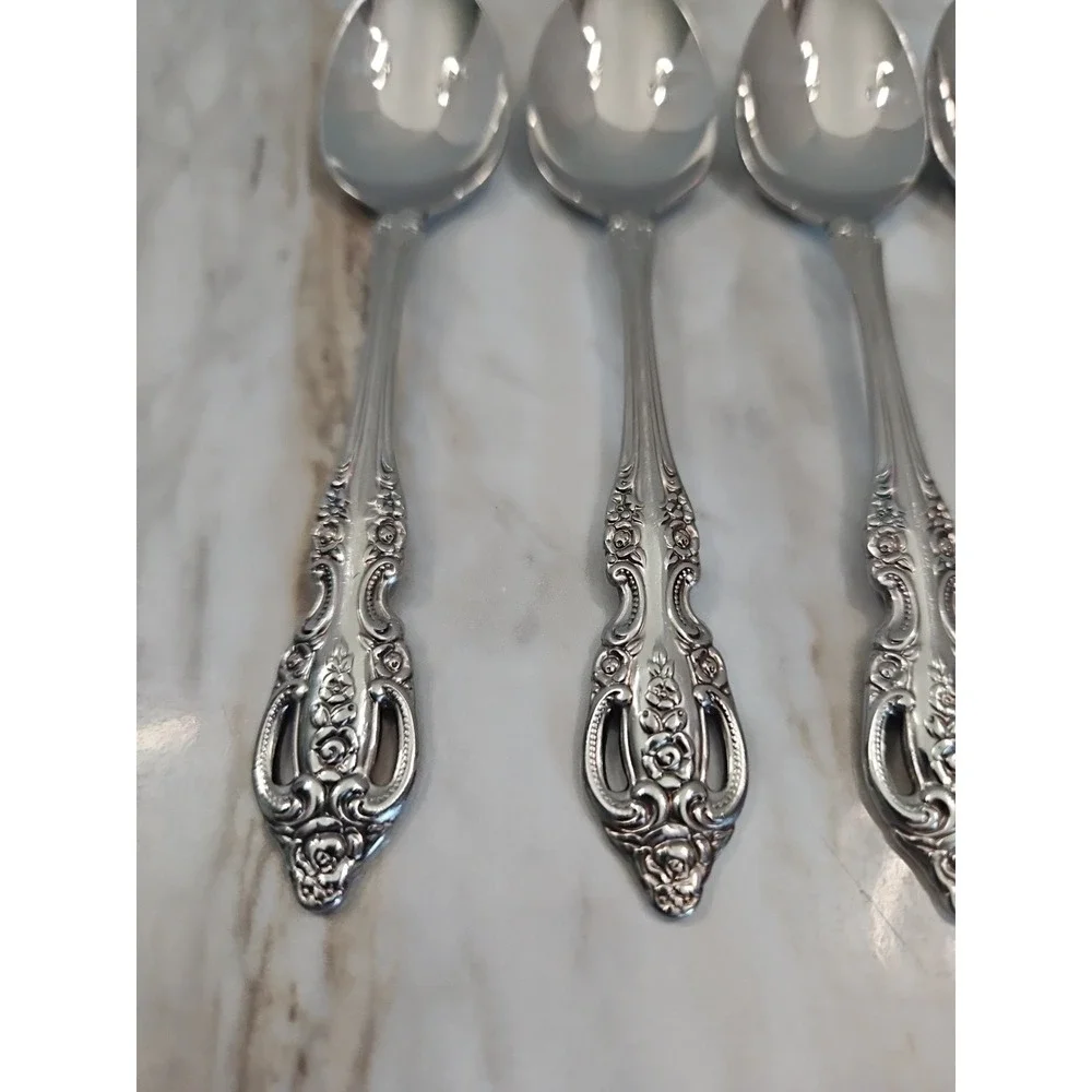 4 S.S.S. By Oneida RENOIR - PEMBROOKE Stainless Spoons 6